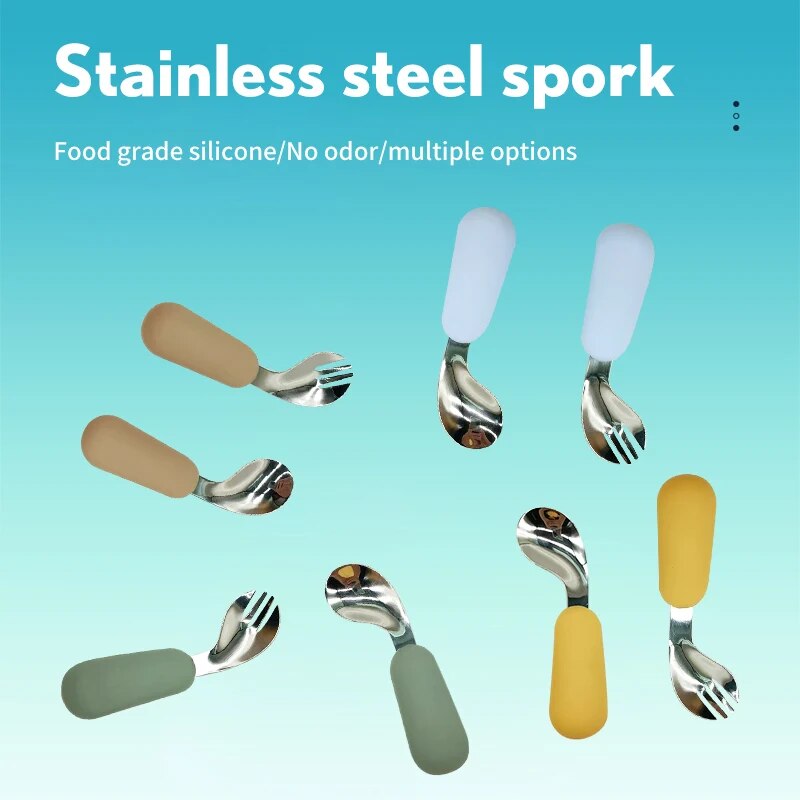 Baby Food Kit - Baby Spoon Fork Set 316 Stainless