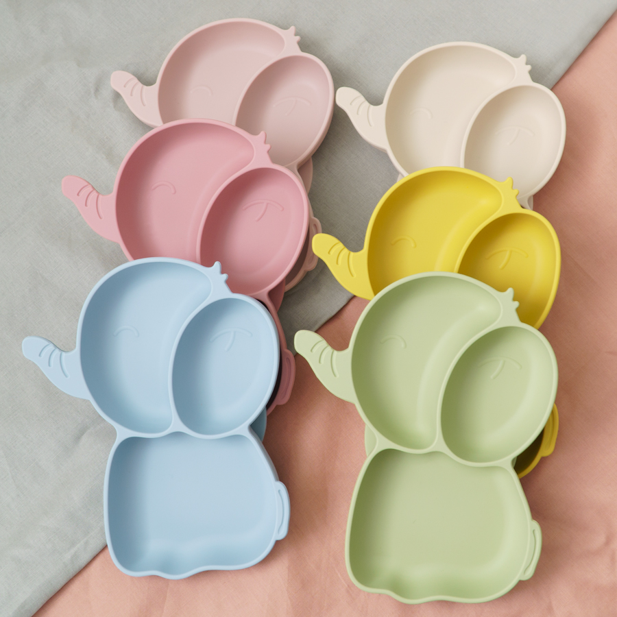 Baby Food Chart - 1PCS Baby Silicone Dining Dishes Plate