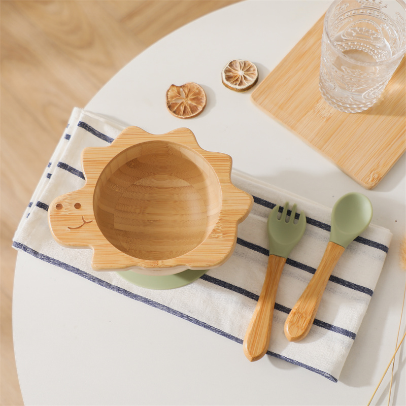 Baby Wooden Tableware Set Dino - Baby Food Kit ulasan dan harga