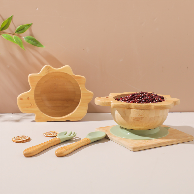 Baby Wooden Tableware Set Dino - Baby Food Kit ulasan dan harga