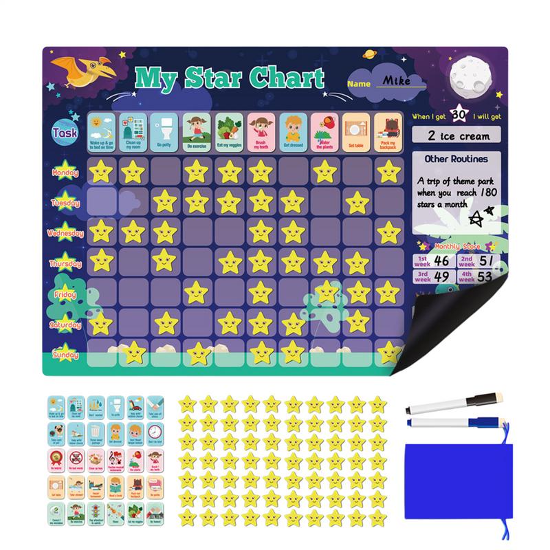 Magnetic Reward Chart Toys For - Baby Food Chart ulasan dan harga