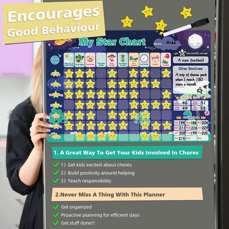 Magnetic Reward Chart Toys For - Baby Food Chart ulasan dan harga
