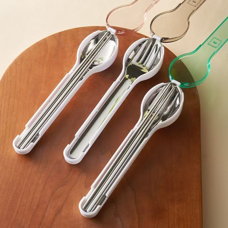 Portable Cutlery Set with Stor - Weaning Spoon Set ulasan dan harga
