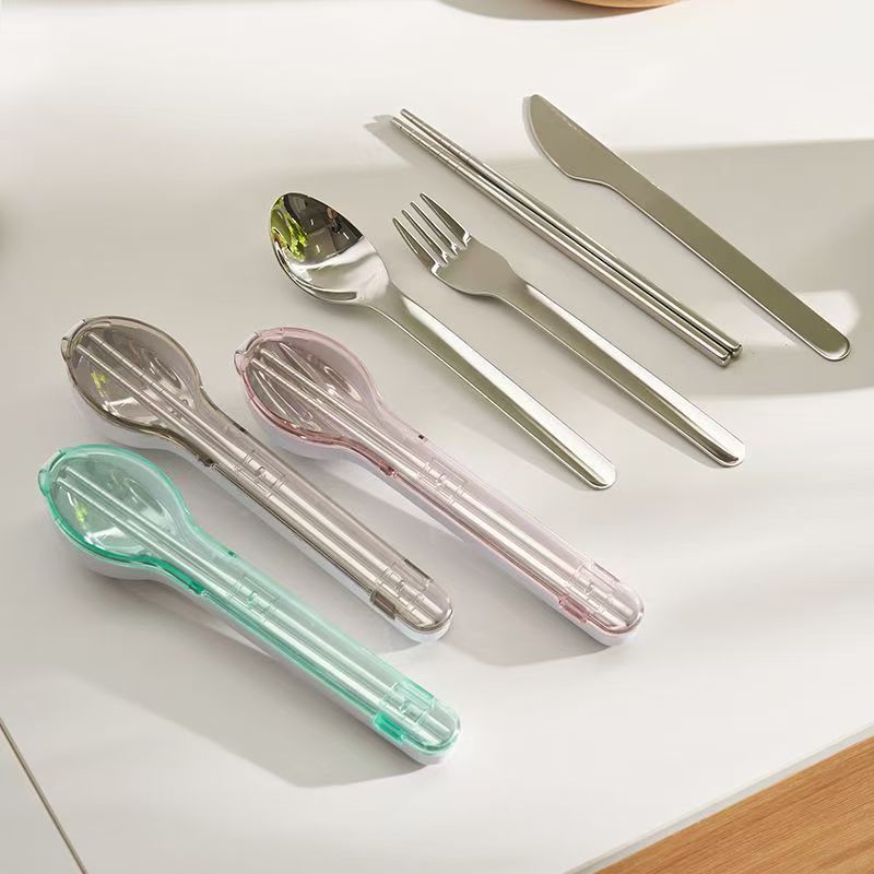 Portable Cutlery Set with Stor - Weaning Spoon Set ulasan dan harga