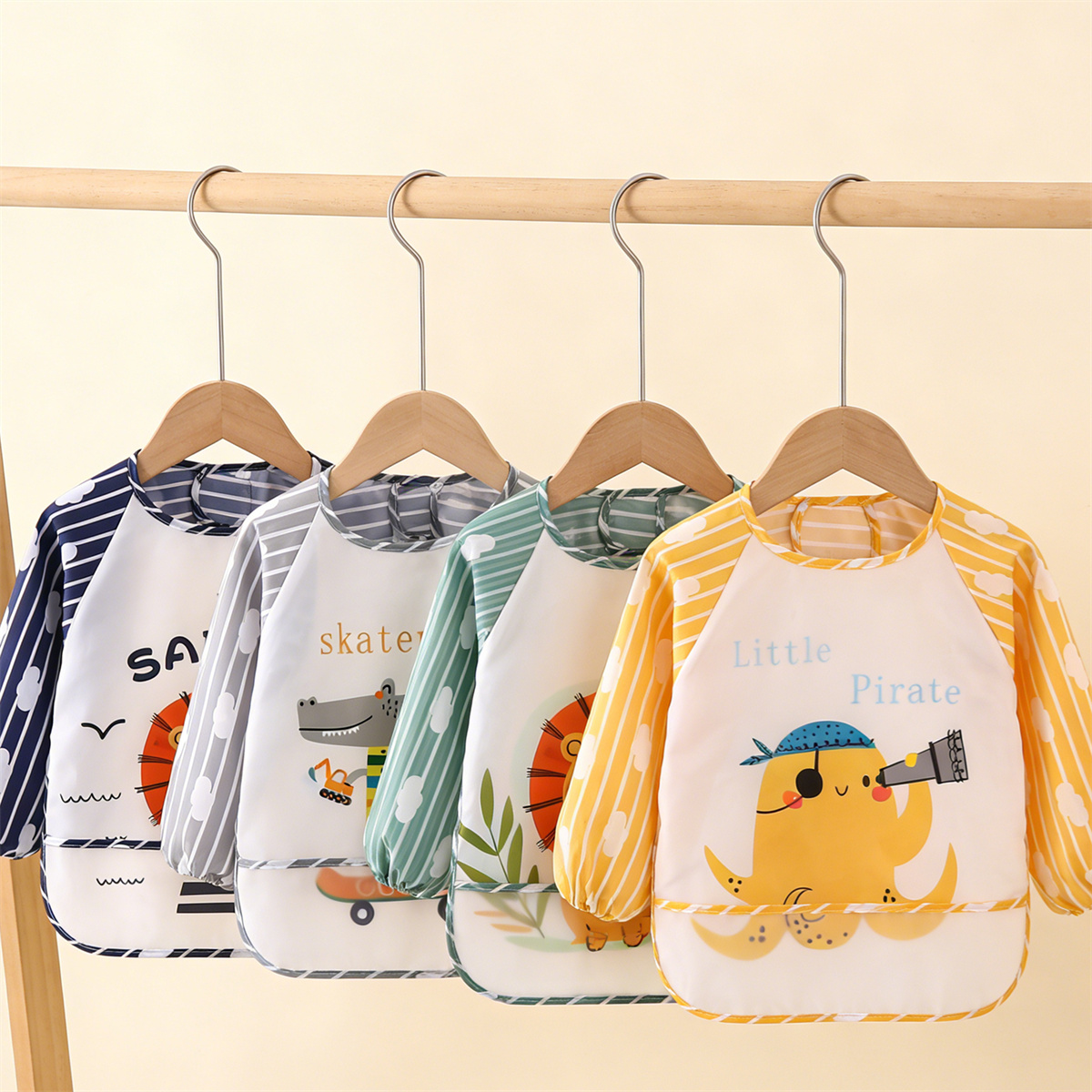 2pcs Waterproof Full Sleeve Ba - Baby Food Kit ulasan dan harga