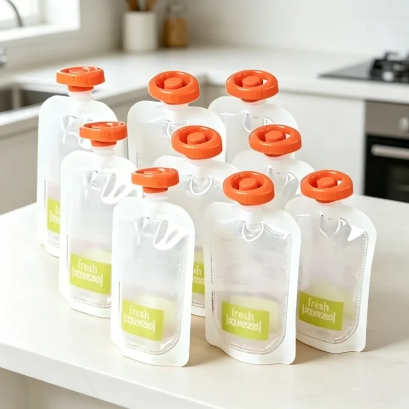 Organic Infant Feeding Pouches - Baby Food Pouches Reusable ulasan dan harga