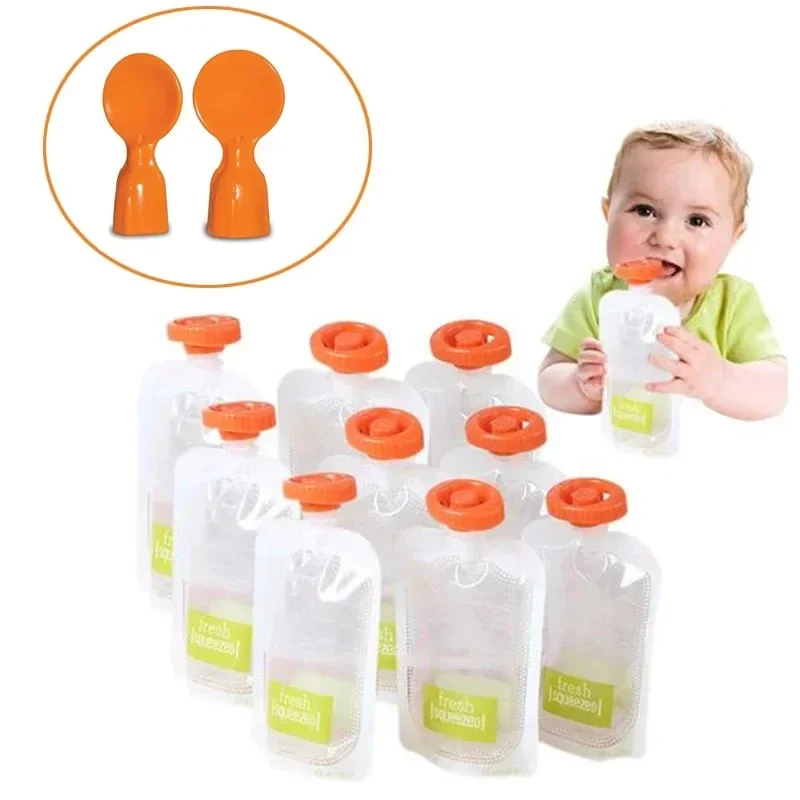 Organic Infant Feeding Pouches - Baby Food Pouches Reusable ulasan dan harga