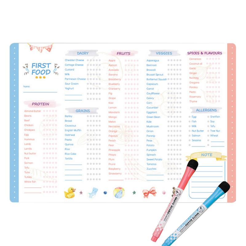 Baby First Foods Tracker with  - Baby Food Chart ulasan dan harga