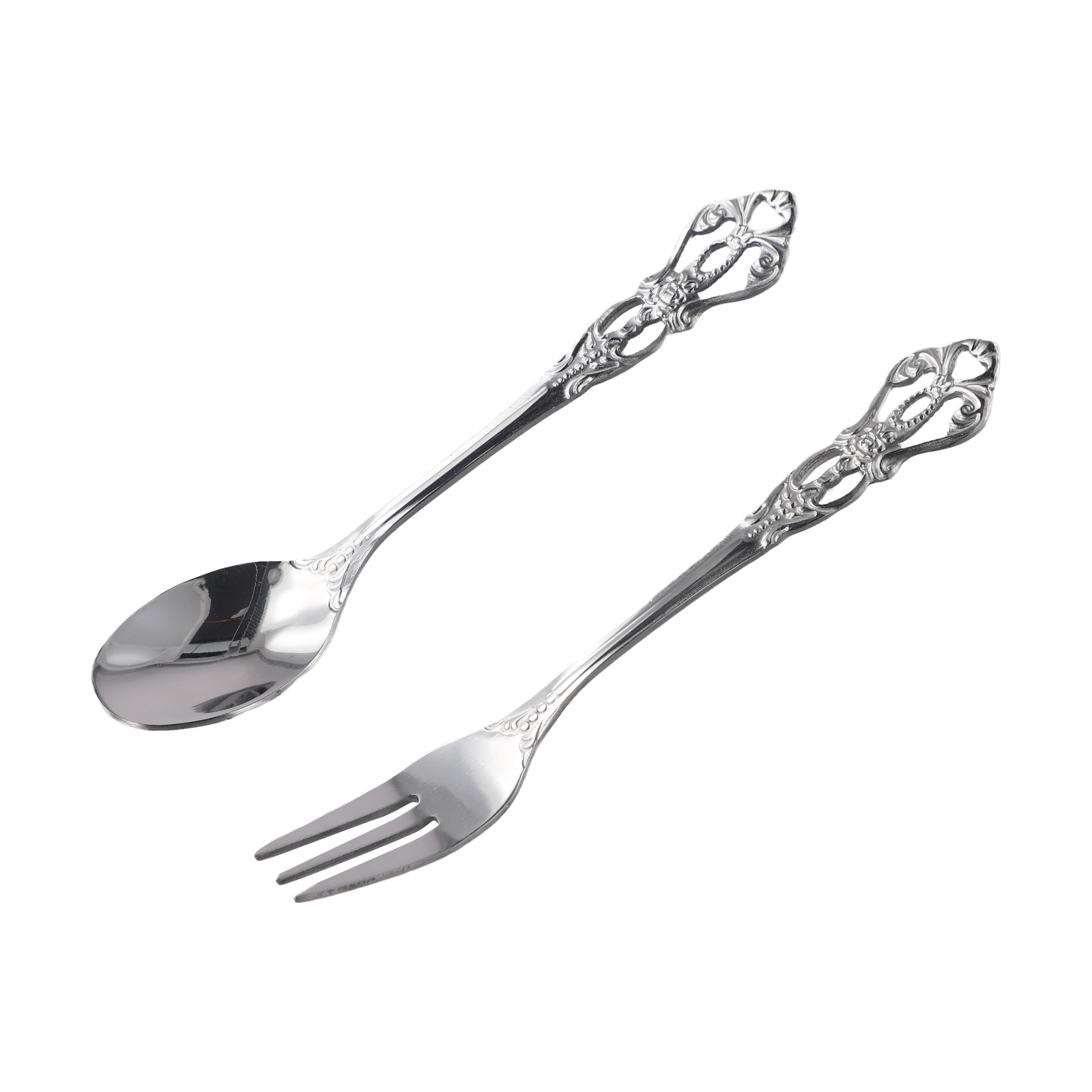 1 Pair Vintage Gold Spoon Fork - Weaning Spoon Set ulasan dan harga
