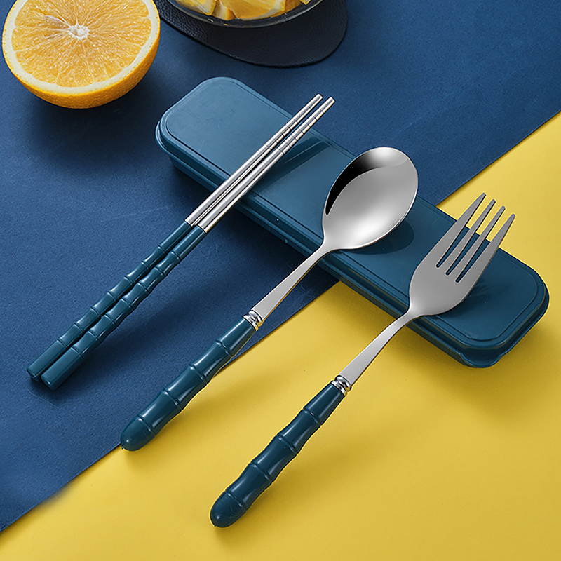 3Pcs Chopsticks Spoons Forks S - Weaning Spoon Set ulasan dan harga