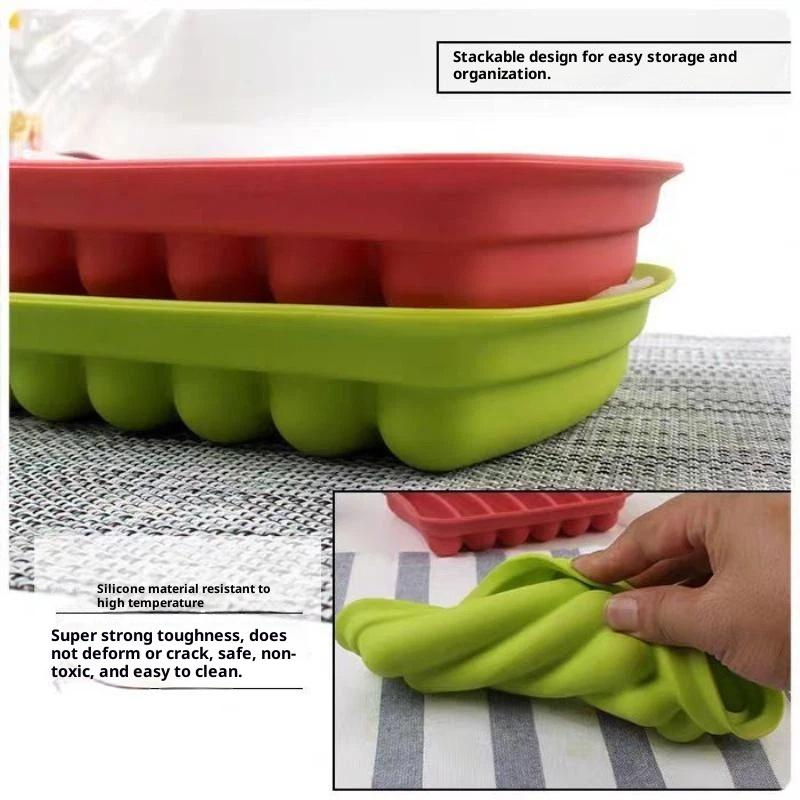 6 Grids Silicone Sausage Hot D - Baby Food Dogs ulasan dan harga