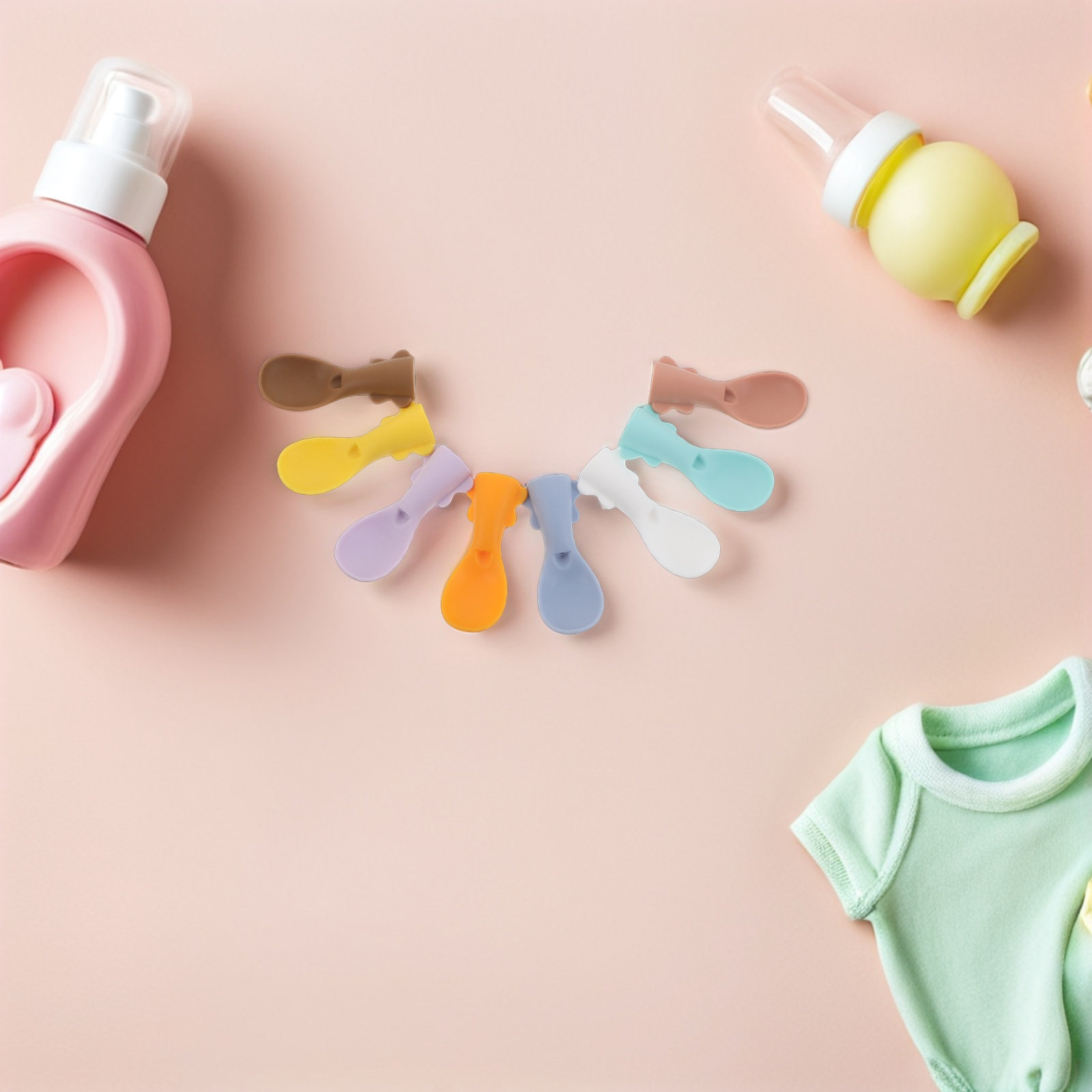 8Pcs Silicone Food Pouch Spoon - Baby Food Pouches Reusable ulasan dan harga