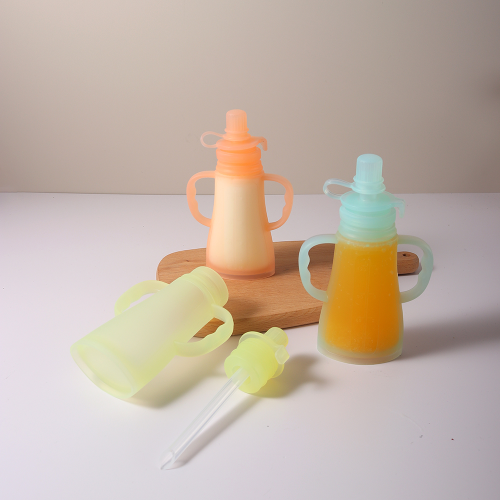 New Reusable Silicone Breast M - Baby Food Pouches Reusable ulasan dan harga