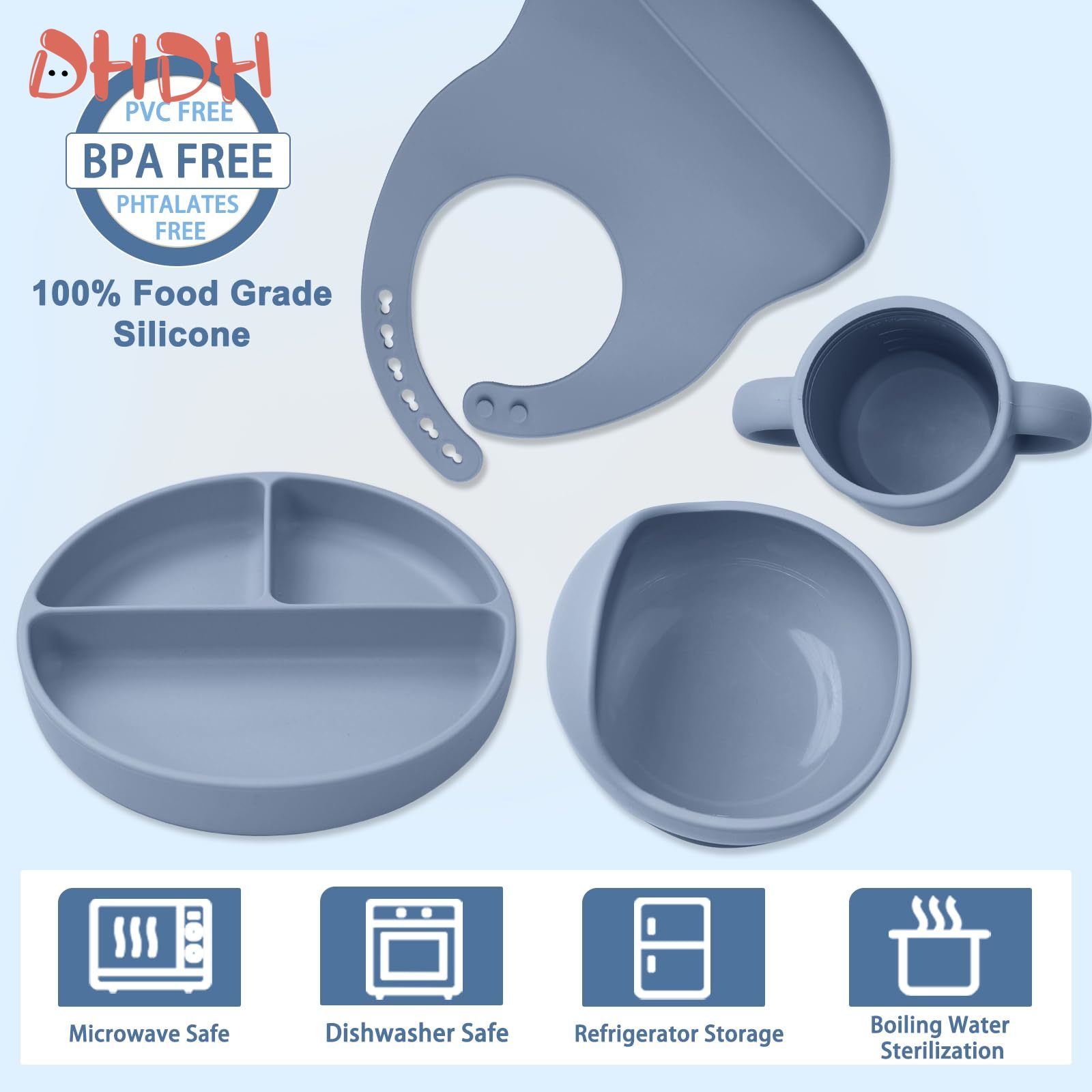 Silicone Baby Feeding Set Tabl - Baby Food Kit ulasan dan harga
